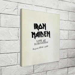 Холст квадратный Live at Donington - Iron Maiden, цвет: 3D-принт — фото 2