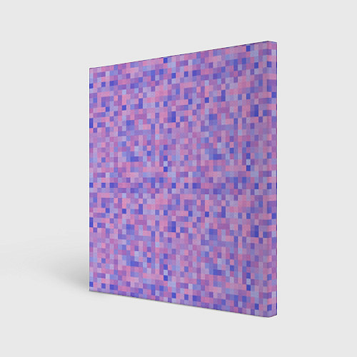 Картина квадратная Сиреневая пиксельная абстракция / 3D-принт – фото 1