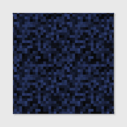 Холст квадратный Темная пиксельная абстракция, цвет: 3D-принт — фото 2