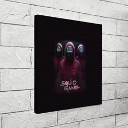 Холст квадратный SQUID GAME ИГРА В КАЛЬМАРА СОТРУДНИКИ, цвет: 3D-принт — фото 2
