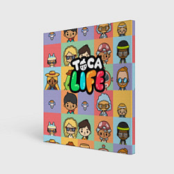 Картина квадратная Toca Life: Faces