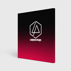 Картина квадратная LINKIN PARK LOGO CARBON