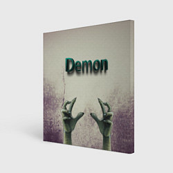 Холст квадратный Demon!, цвет: 3D-принт