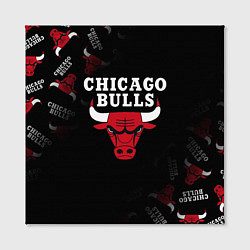 Холст квадратный ЧИКАГО БУЛЛС БЫКИ CHICAGO BULLS, цвет: 3D-принт — фото 2