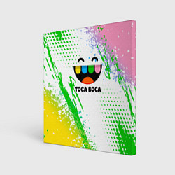 Холст квадратный Toca Boca: Улыбашка, цвет: 3D-принт