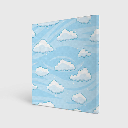 Картина квадратная Зимние облака / 3D-принт – фото 1