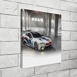 Холст квадратный BMW Motorsport Mission 8, цвет: 3D-принт — фото 2