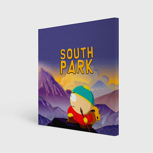 Картина квадратная Эпичный Картман в горах Южный Парк / 3D-принт – фото 1