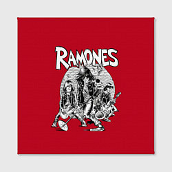 Холст квадратный BW Ramones, цвет: 3D-принт — фото 2