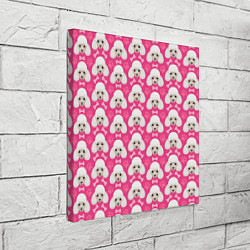 Холст квадратный Собака Пудель, цвет: 3D-принт — фото 2