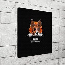 Холст квадратный Басенджи Basenji, цвет: 3D-принт — фото 2