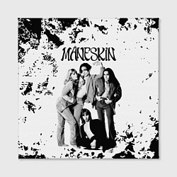 Холст квадратный Maneskin Монэскин, рок - группа, цвет: 3D-принт — фото 2