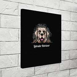 Холст квадратный Лабрадор-Ретривер Labrador Retriever, цвет: 3D-принт — фото 2