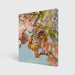 Холст квадратный Китайский тигр Символ 2022 года, цвет: 3D-принт