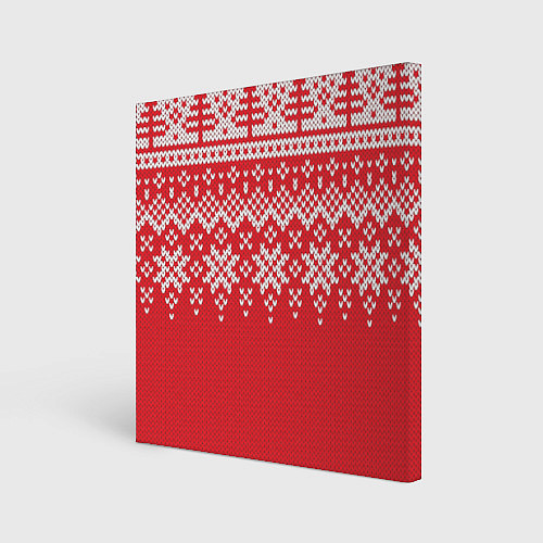 Картина квадратная Knitted Pattern / 3D-принт – фото 1