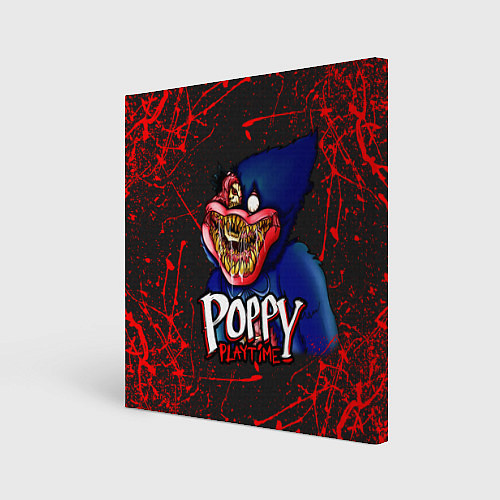 Картина квадратная Poppy Playtime: Blood Rage / 3D-принт – фото 1