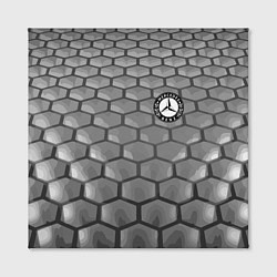 Холст квадратный Mercedes-Benz pattern, цвет: 3D-принт — фото 2