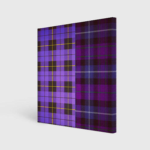 Картина квадратная Purple Checkered / 3D-принт – фото 1