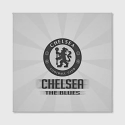 Холст квадратный Chelsea FC Graphite Theme, цвет: 3D-принт — фото 2