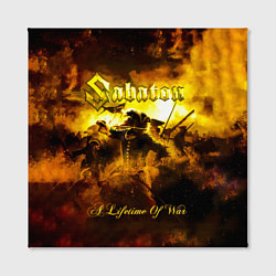Холст квадратный A Lifetime of War - Sabaton, цвет: 3D-принт — фото 2