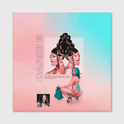 Холст квадратный Kardi B Art, цвет: 3D-принт — фото 2