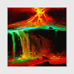 Холст квадратный Кратер Вулкана, цвет: 3D-принт — фото 2