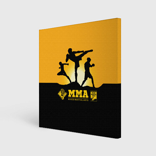 Картина квадратная ММА Mixed Martial Arts / 3D-принт – фото 1