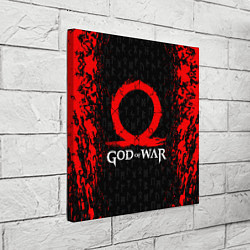 Холст квадратный GOD OF WAR КРАТОС ЛОГО, цвет: 3D-принт — фото 2
