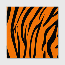 Холст квадратный Текстура тиграtiger, цвет: 3D-принт — фото 2