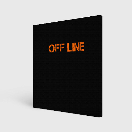 Картина квадратная Офлайнoffline / 3D-принт – фото 1