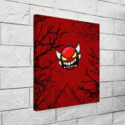 Холст квадратный Geometry Dash - Ветки деревьев, цвет: 3D-принт — фото 2