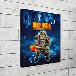 Холст квадратный Deep Rock Galactic Gunner, цвет: 3D-принт — фото 2