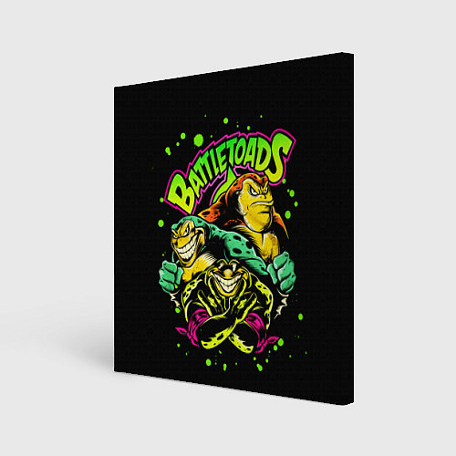 Картина квадратная Battletoads Боевые Жабы / 3D-принт – фото 1