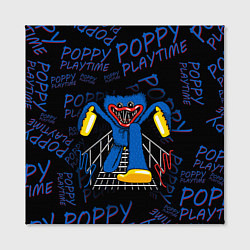 Холст квадратный Poppy Playtime Скоро напугает, цвет: 3D-принт — фото 2