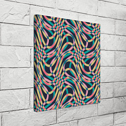 Холст квадратный Абстрактные полоски, цвет: 3D-принт — фото 2