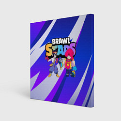 Холст квадратный FANG & GROM BRAWL STARS, цвет: 3D-принт