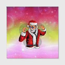 Холст квадратный Disco Santa 2022, цвет: 3D-принт — фото 2