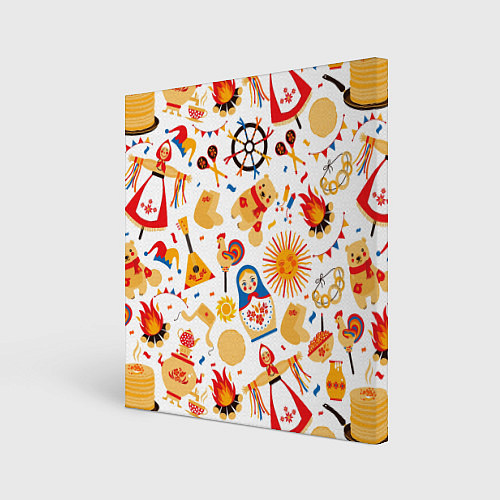 Картина квадратная Масленница 2022 / 3D-принт – фото 1