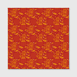 Холст квадратный Фон с Тигром, цвет: 3D-принт — фото 2