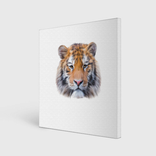 Картина квадратная Тигр рыжий полосатый / 3D-принт – фото 1