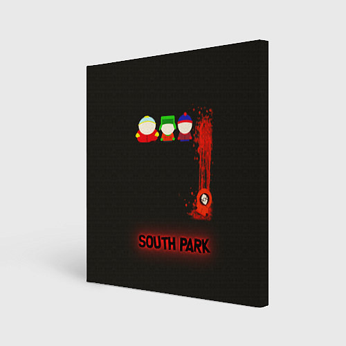 Картина квадратная Южный парк главные персонажи South Park / 3D-принт – фото 1