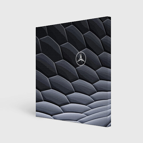 Картина квадратная Mercedes Benz pattern / 3D-принт – фото 1