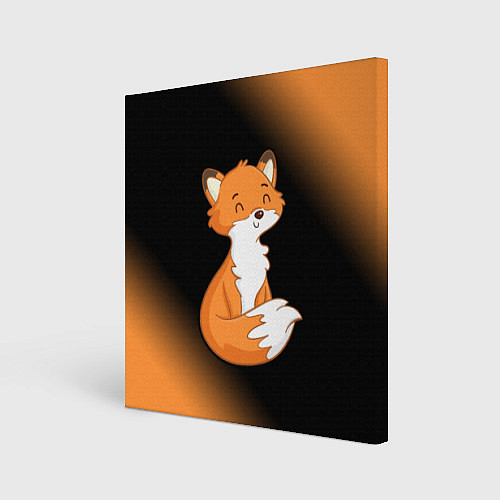Картина квадратная FOX - Градиент / 3D-принт – фото 1