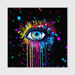 Холст квадратный Арт Глаз Брызги, цвет: 3D-принт — фото 2