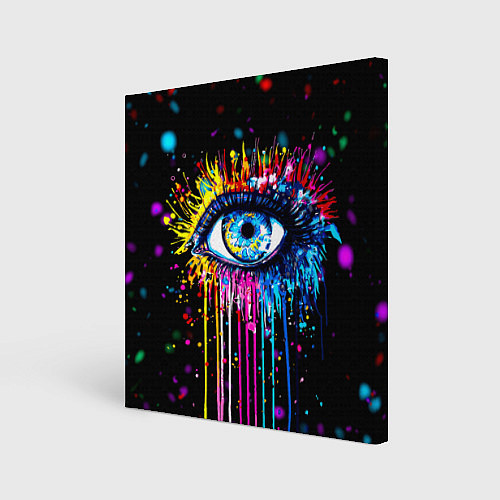 Картина квадратная Арт Глаз Брызги / 3D-принт – фото 1