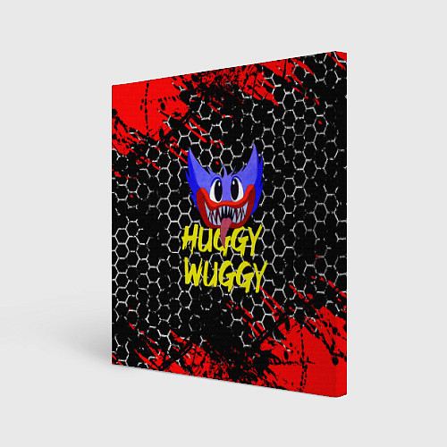 Картина квадратная Huggy Wuggy соты / 3D-принт – фото 1