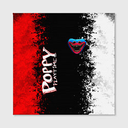 Холст квадратный Poppy Playtime - Брызги и капли красок, цвет: 3D-принт — фото 2