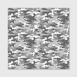 Холст квадратный Серый Военный Камуфляж, цвет: 3D-принт — фото 2