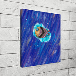Холст квадратный Забавная рыба, цвет: 3D-принт — фото 2