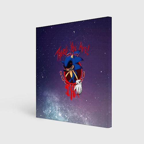 Картина квадратная Sonic EXE супер страшная игра / 3D-принт – фото 1